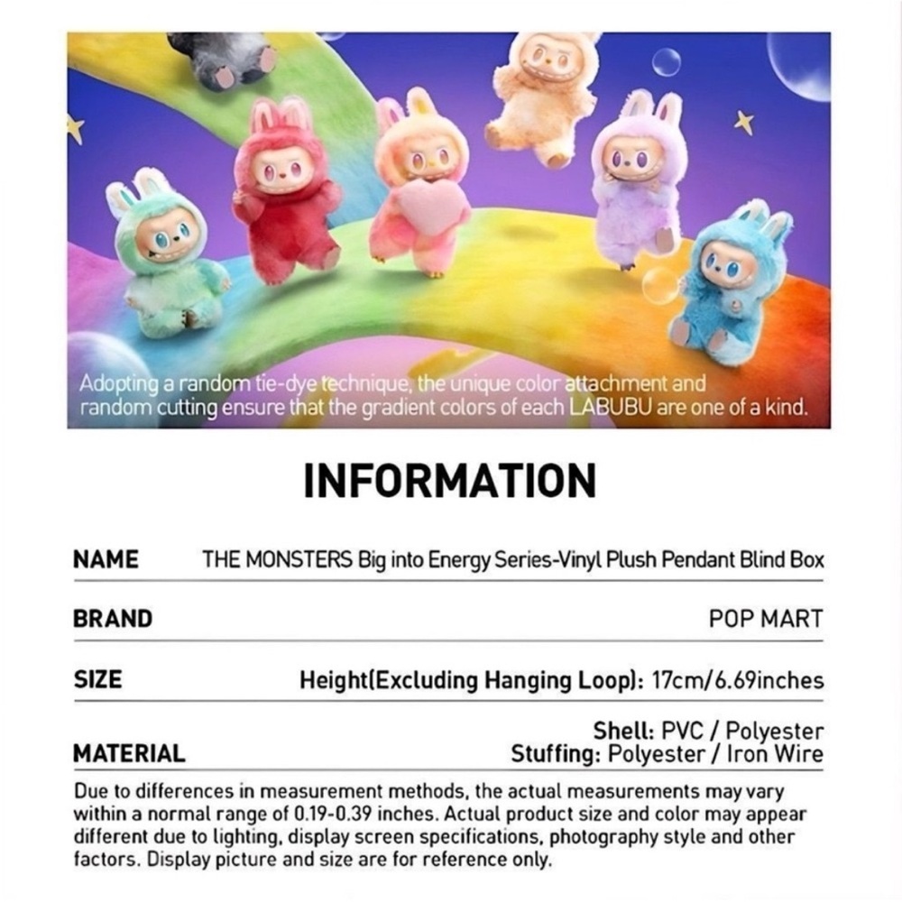 NIB Authentic Big Into Energy Love Labubu Confirmed - Picture 5 of 16